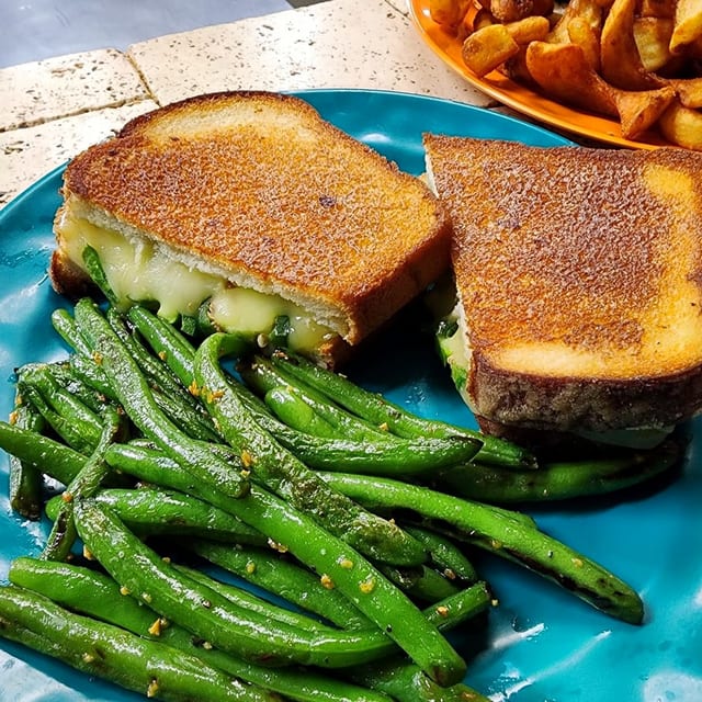 Gourmet Grilled Cheese Sandwich.