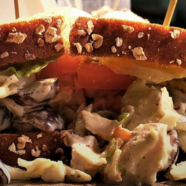 Smoked Chicken Salad Sandwich.
