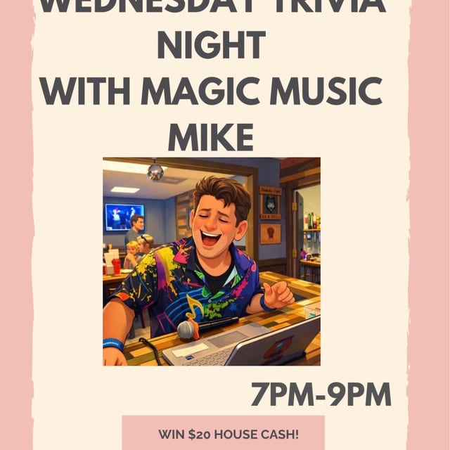 TRIVIA EVERY WEDNESDAY 7-9pm